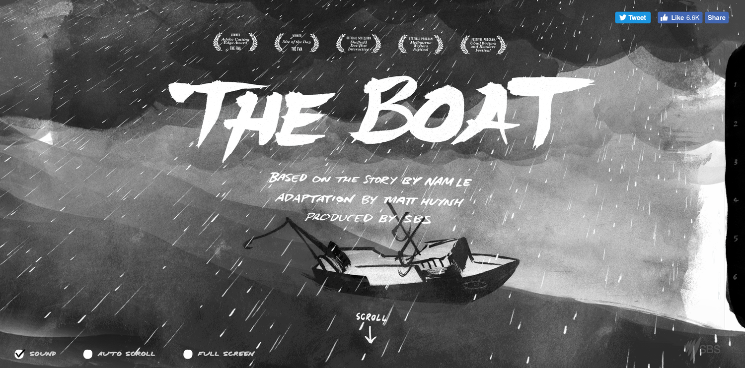 The boat interactive story screenshot